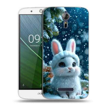 Силиконовый чехол на Acer Liquid Zest Plus с принтом Новый год