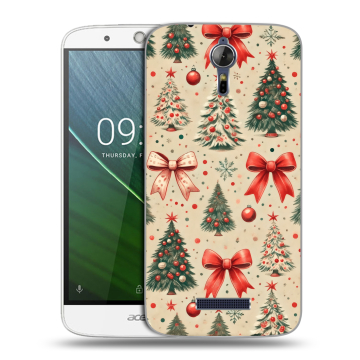 Силиконовый чехол на Acer Liquid Zest Plus с принтом Новый год