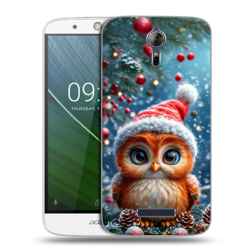 Силиконовый чехол на Acer Liquid Zest Plus с принтом Новый год