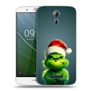 Силиконовый чехол на Acer Liquid Zest Plus с принтом Новый год