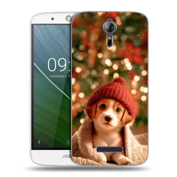 Силиконовый чехол на Acer Liquid Zest Plus с принтом Новый год