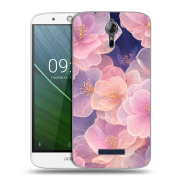 Силиконовый чехол на Acer Liquid Zest Plus с принтом женский