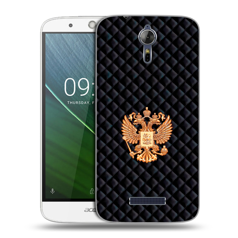 Силиконовый чехол на Acer Liquid Zest Plus с принтом Герб России принт Силиконовый чехол на Acer Liquid Zest Plus с принтом Герб России принт