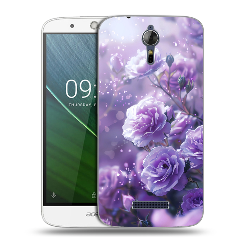 Силиконовый чехол на Acer Liquid Zest Plus с принтом Розы цветы Силиконовый чехол на Acer Liquid Zest Plus с принтом Розы цветы