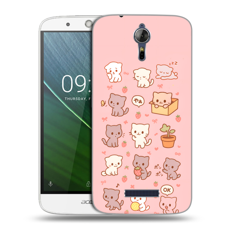 Силиконовый чехол на Acer Liquid Zest Plus с принтом Hello Kitty Хелоу Кити Силиконовый чехол на Acer Liquid Zest Plus с принтом Hello Kitty Хелоу Кити