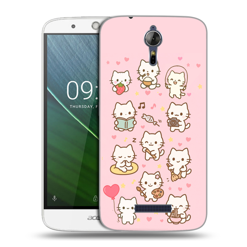 Силиконовый чехол на Acer Liquid Zest Plus с принтом Hello Kitty Хелоу Кити Силиконовый чехол на Acer Liquid Zest Plus с принтом Hello Kitty Хелоу Кити