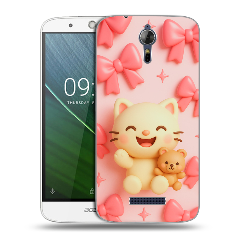 Силиконовый чехол на Acer Liquid Zest Plus с принтом для девочек Силиконовый чехол на Acer Liquid Zest Plus с принтом для девочек
