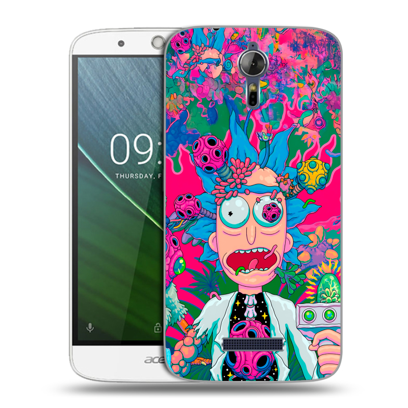 Силиконовый чехол на Acer Liquid Zest Plus с принтом Рик и Морти Rick Morty Силиконовый чехол на Acer Liquid Zest Plus с принтом Рик и Морти Rick Morty