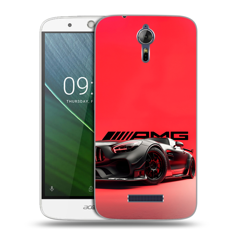Силиконовый чехол на Acer Liquid Zest Plus с принтом Мерседес Mercedes AMG Силиконовый чехол на Acer Liquid Zest Plus с принтом Мерседес Mercedes AMG