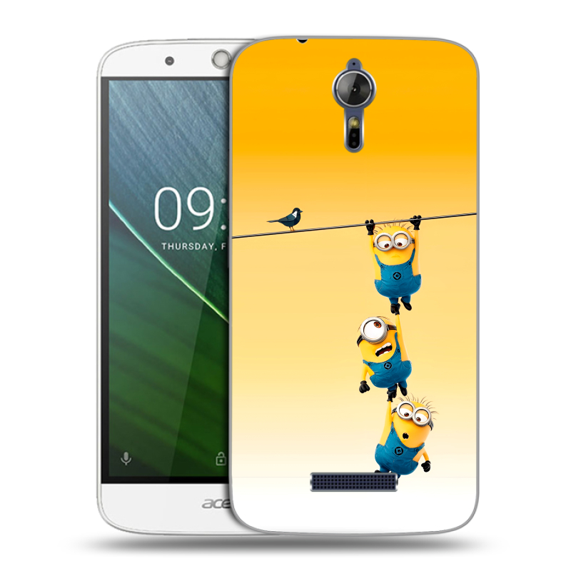 Силиконовый чехол на Acer Liquid Zest Plus с принтом Миньоны Силиконовый чехол на Acer Liquid Zest Plus с принтом Миньоны