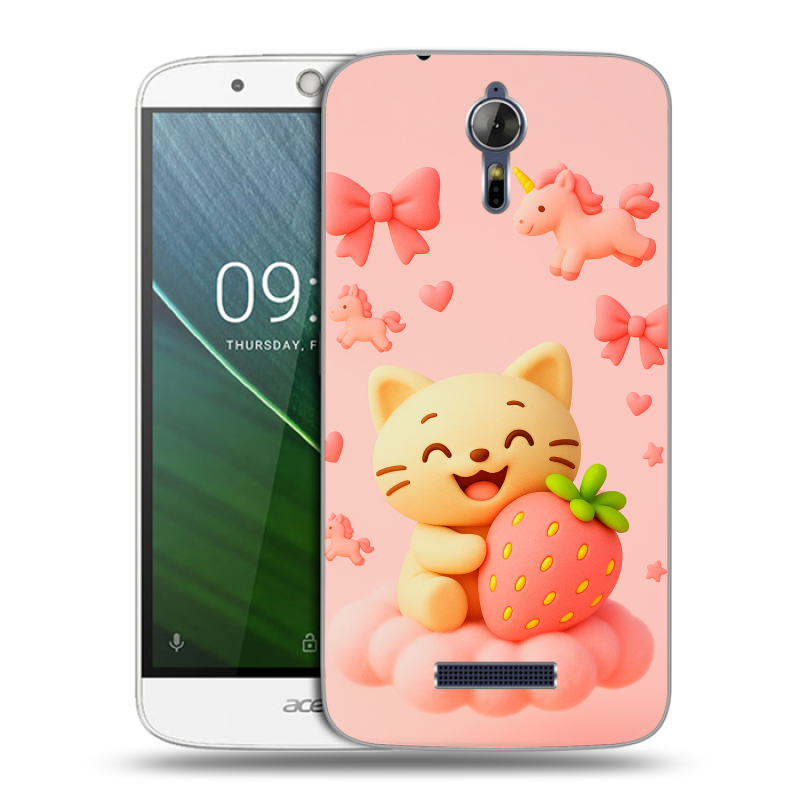 Силиконовый чехол на Acer Liquid Zest Plus с принтом для девочек Силиконовый чехол на Acer Liquid Zest Plus с принтом для девочек