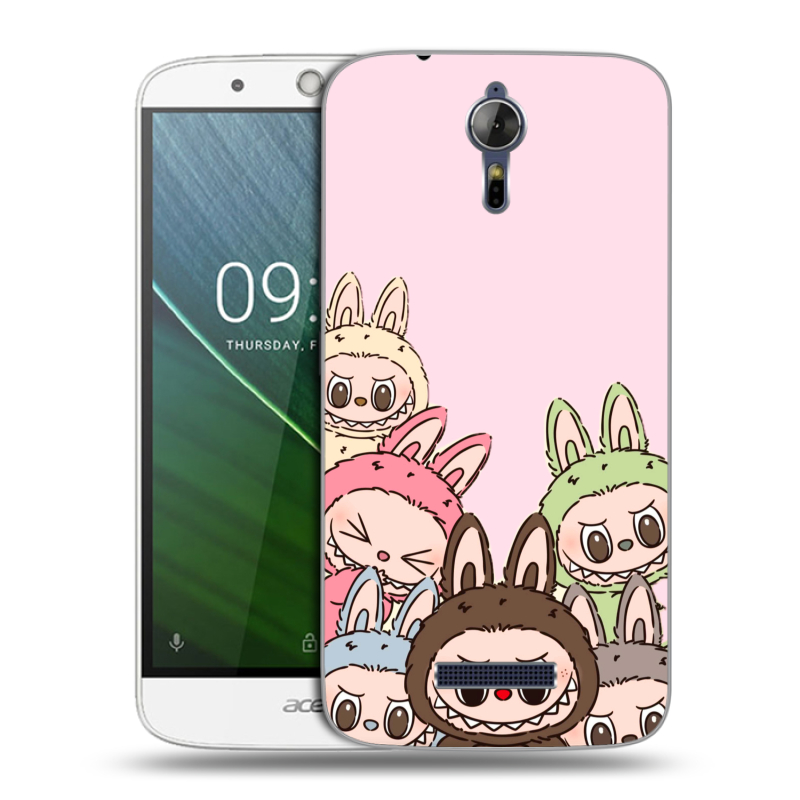 Силиконовый чехол на Acer Liquid Zest Plus с принтом Лабубу Силиконовый чехол на Acer Liquid Zest Plus с принтом Лабубу