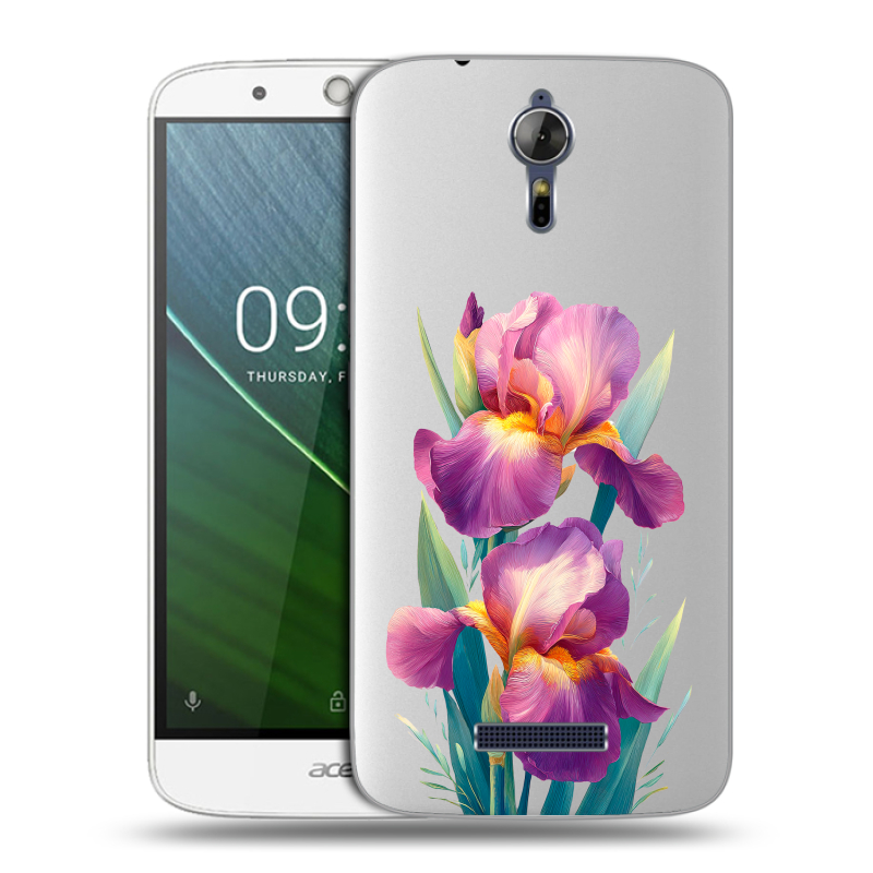 Силиконовый чехол на Acer Liquid Zest Plus с принтом Цветы орхидеи Силиконовый чехол на Acer Liquid Zest Plus с принтом Цветы орхидеи