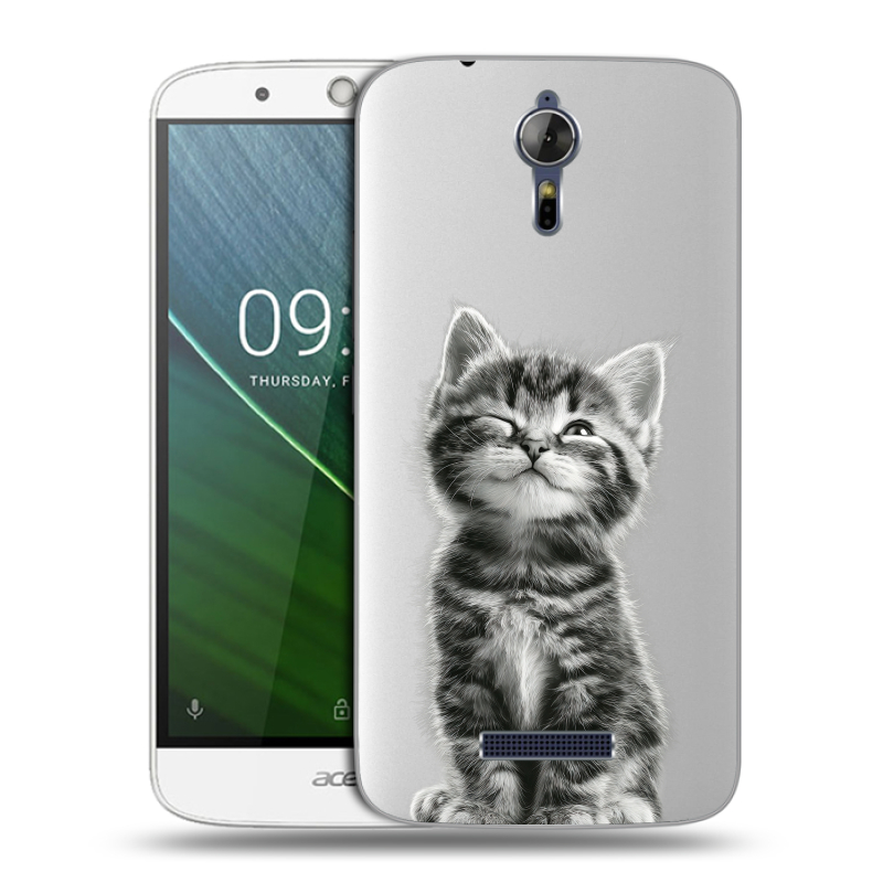 Силиконовый чехол на Acer Liquid Zest Plus с принтом Котенок Силиконовый чехол на Acer Liquid Zest Plus с принтом Котенок
