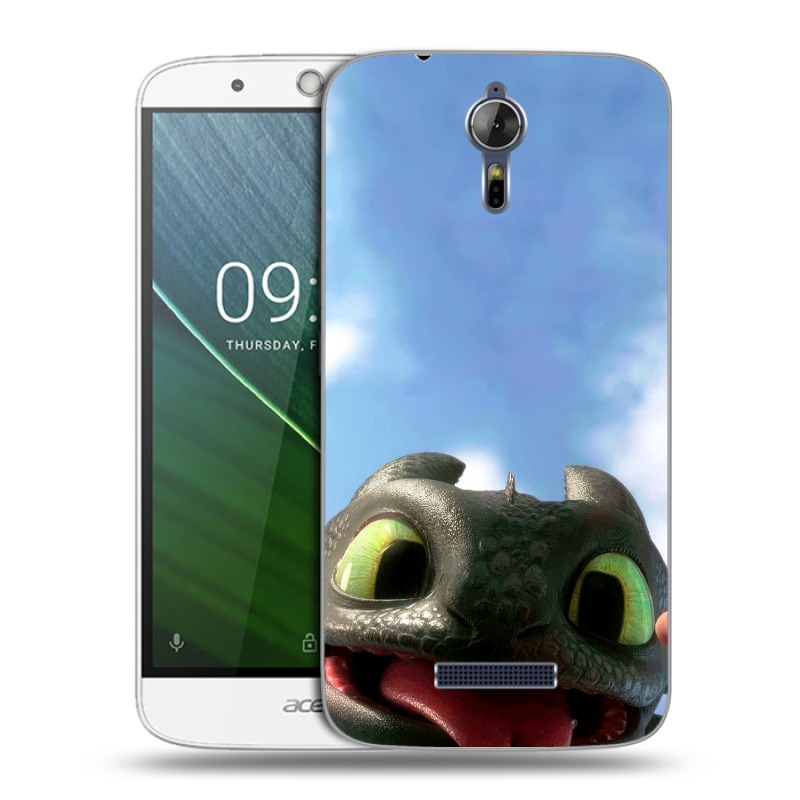 Силиконовый чехол на Acer Liquid Zest Plus с принтом Как приручить дракона Силиконовый чехол на Acer Liquid Zest Plus с принтом Как приручить дракона