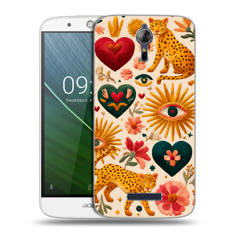 Силиконовый чехол на Acer Liquid Zest Plus с принтом Модный принт Силиконовый чехол на Acer Liquid Zest Plus с принтом Модный принт