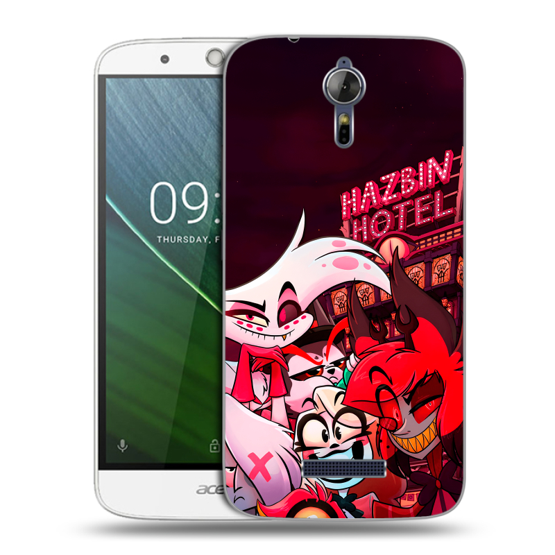 Силиконовый чехол на Acer Liquid Zest Plus с принтом Hazbin Hotel Отель Хазбин Силиконовый чехол на Acer Liquid Zest Plus с принтом Hazbin Hotel Отель Хазбин