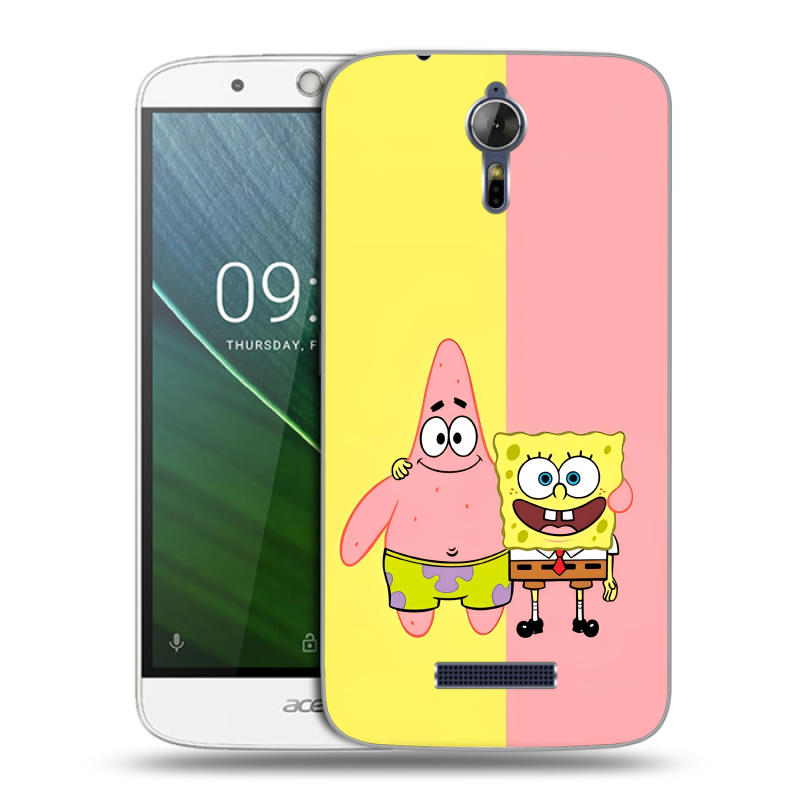 Силиконовый чехол на Acer Liquid Zest Plus с принтом Спанч боб Спанчбоб Силиконовый чехол на Acer Liquid Zest Plus с принтом Спанч боб Спанчбоб
