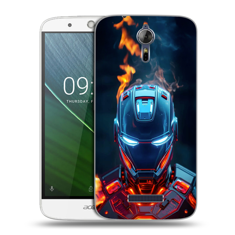 Силиконовый чехол на Acer Liquid Zest Plus с принтом IronMan Железный человек Силиконовый чехол на Acer Liquid Zest Plus с принтом IronMan Железный человек