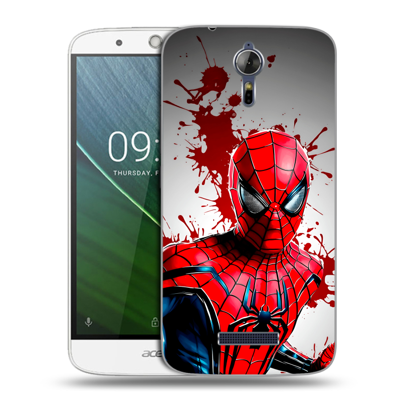 Силиконовый чехол на Acer Liquid Zest Plus с принтом Spiderman Человек паук Силиконовый чехол на Acer Liquid Zest Plus с принтом Spiderman Человек паук