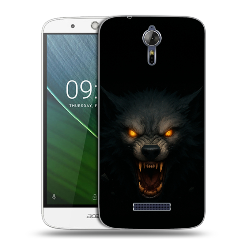 Силиконовый чехол на Acer Liquid Zest Plus с принтом Волк Силиконовый чехол на Acer Liquid Zest Plus с принтом Волк