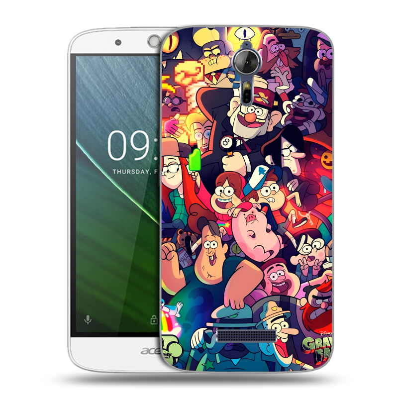 Силиконовый чехол на Acer Liquid Zest Plus с принтом Gravity Falls Гравити Фолз Силиконовый чехол на Acer Liquid Zest Plus с принтом Gravity Falls Гравити Фолз