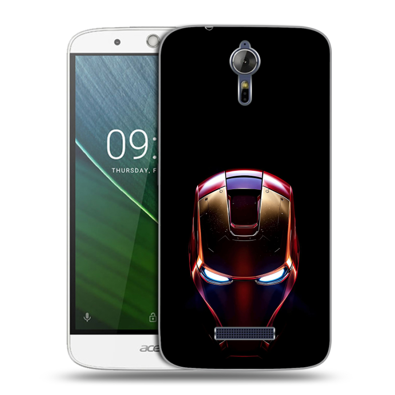 Силиконовый чехол на Acer Liquid Zest Plus с принтом IronMan Железный человек Силиконовый чехол на Acer Liquid Zest Plus с принтом IronMan Железный человек