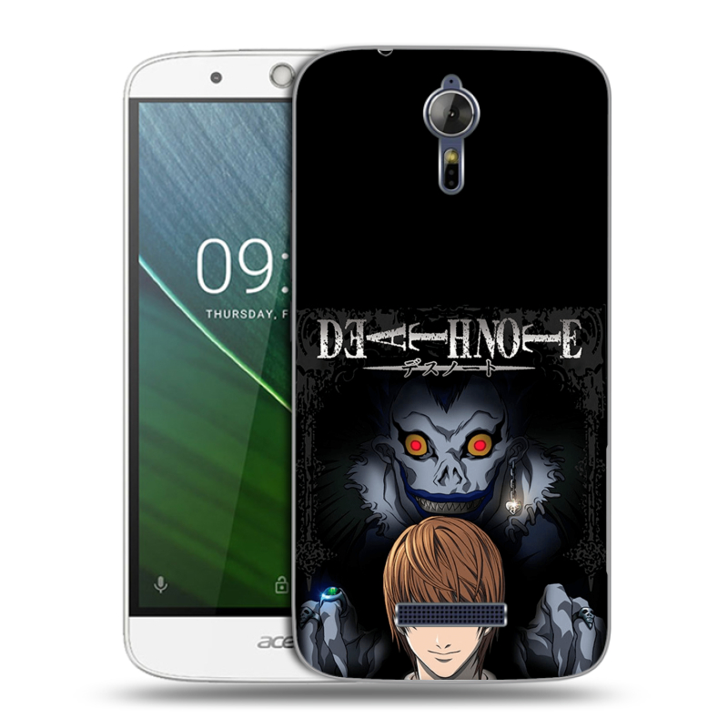 Силиконовый чехол на Acer Liquid Zest Plus с принтом Death note Тетрадь смерти Силиконовый чехол на Acer Liquid Zest Plus с принтом Death note Тетрадь смерти