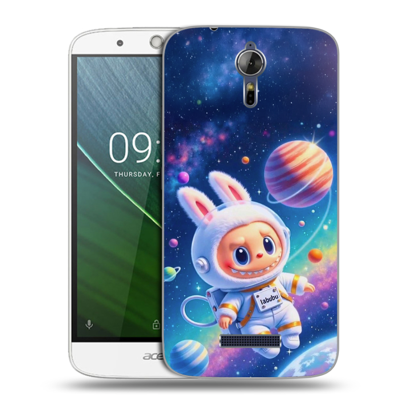 Силиконовый чехол на Acer Liquid Zest Plus с принтом Labubu Лабубу Силиконовый чехол на Acer Liquid Zest Plus с принтом Labubu Лабубу