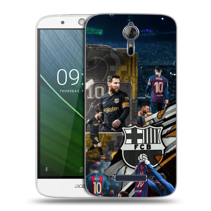 Силиконовый чехол на Acer Liquid Zest Plus с принтом Messi Barcelona Силиконовый чехол на Acer Liquid Zest Plus с принтом Messi Barcelona
