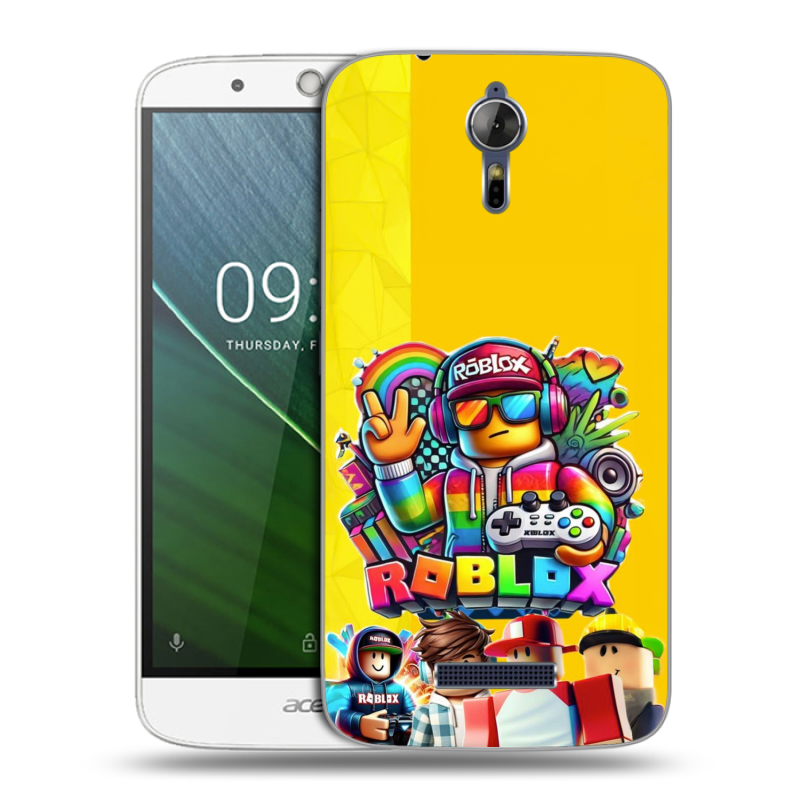 Силиконовый чехол на Acer Liquid Zest Plus с принтом Roblox Роблокс Силиконовый чехол на Acer Liquid Zest Plus с принтом Roblox Роблокс