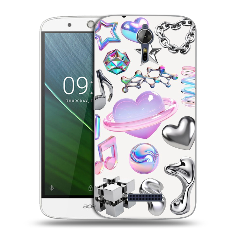 Силиконовый чехол на Acer Liquid Zest Plus с принтом Y2K Силиконовый чехол на Acer Liquid Zest Plus с принтом Y2K