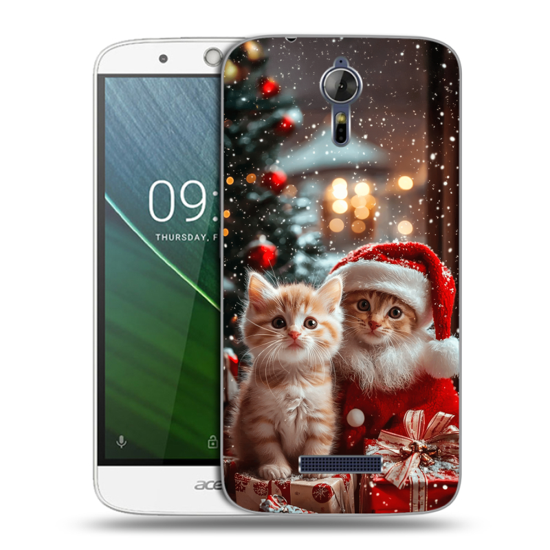 Силиконовый чехол на Acer Liquid Zest Plus с принтом Новый год Силиконовый чехол на Acer Liquid Zest Plus с принтом Новый год