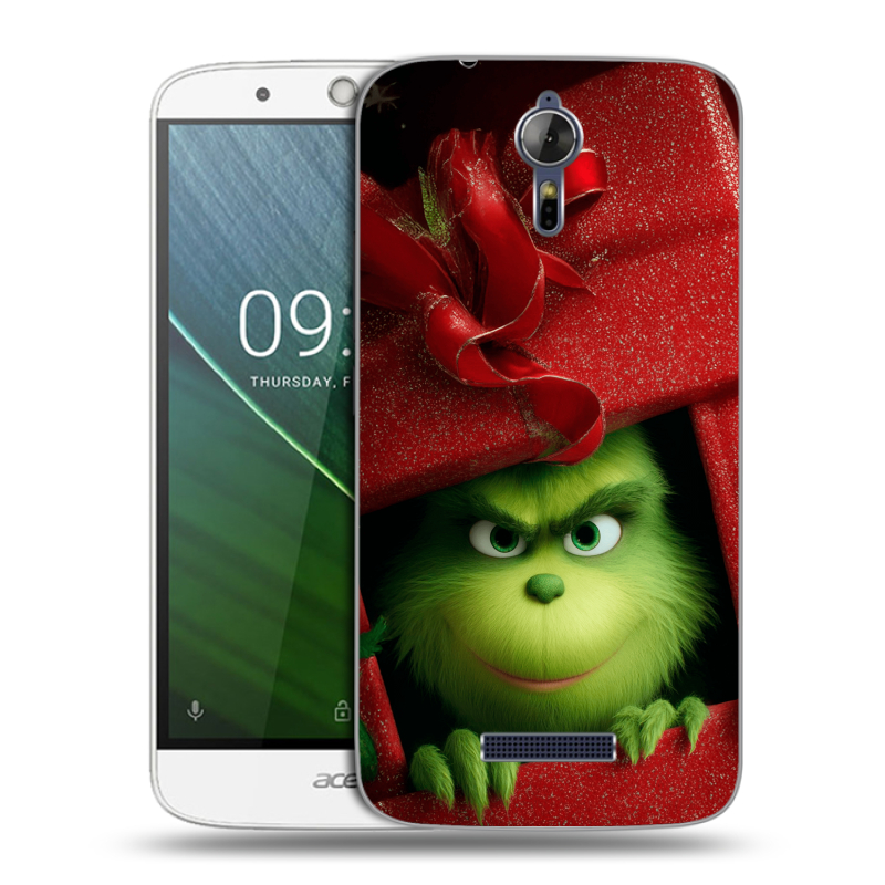 Силиконовый чехол на Acer Liquid Zest Plus с принтом Новый год Силиконовый чехол на Acer Liquid Zest Plus с принтом Новый год