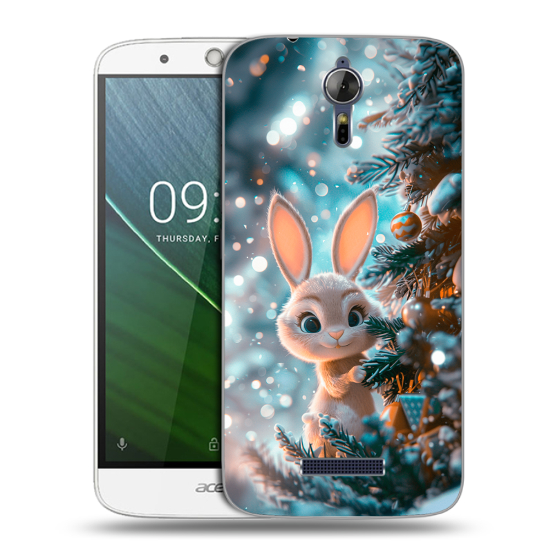 Силиконовый чехол на Acer Liquid Zest Plus с принтом Новый год Силиконовый чехол на Acer Liquid Zest Plus с принтом Новый год