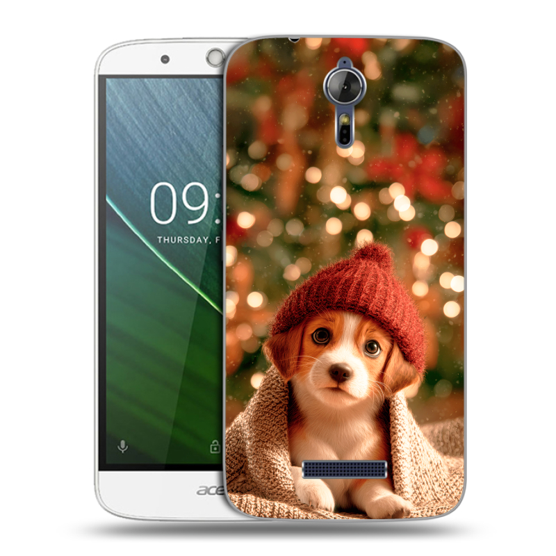 Силиконовый чехол на Acer Liquid Zest Plus с принтом Новый год Силиконовый чехол на Acer Liquid Zest Plus с принтом Новый год