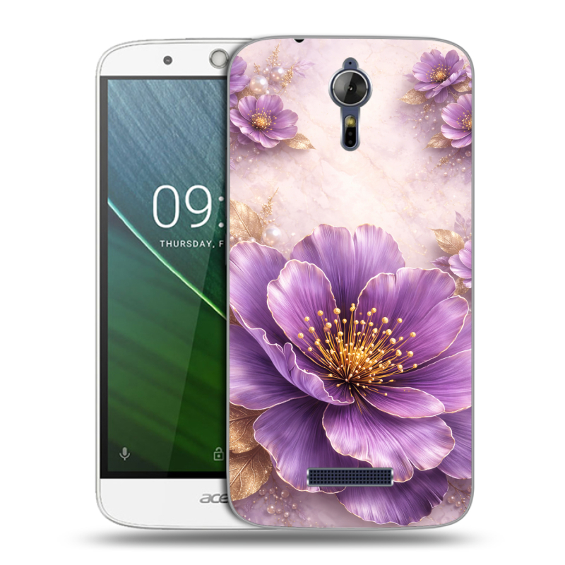 Силиконовый чехол на Acer Liquid Zest Plus с принтом женский Силиконовый чехол на Acer Liquid Zest Plus с принтом женский
