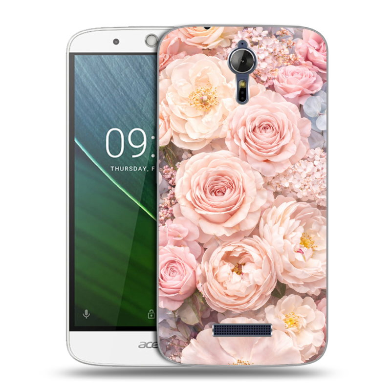 Силиконовый чехол на Acer Liquid Zest Plus с принтом женский Силиконовый чехол на Acer Liquid Zest Plus с принтом женский
