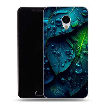 Пластиковый чехол на Meizu M3 с принтом Листья Пластиковый чехол на Meizu M3 с принтом Листья