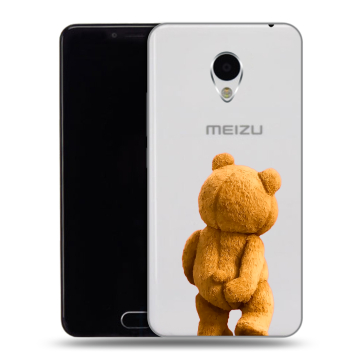 Пластиковый чехол на Meizu M3 с принтом Медведь