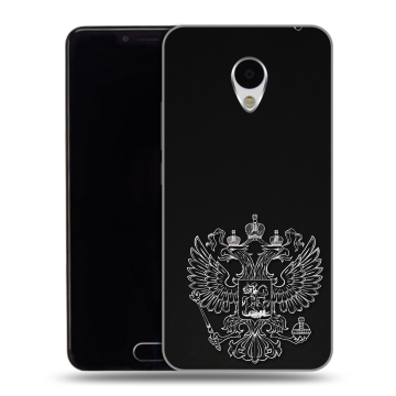 Пластиковый чехол на Meizu M3 с принтом Герб России
