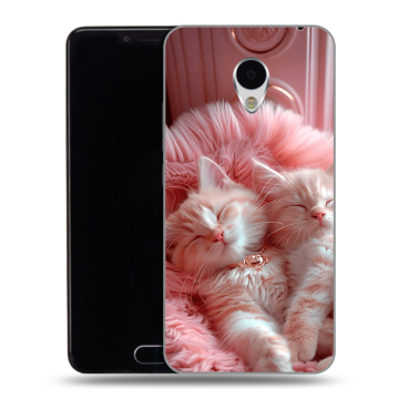Пластиковый чехол на Meizu M3 с принтом котята котики Пластиковый чехол на Meizu M3 с принтом котята котики