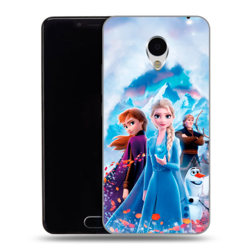 Пластиковый чехол на Meizu M3 с принтом Холодное сердце Frozen