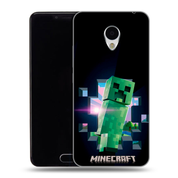 Пластиковый чехол на Meizu M3 с принтом Майнкрафт Minecraft