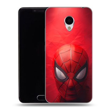 Пластиковый чехол на Meizu M3 с принтом Spiderman Человек паук
