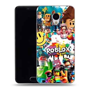 Пластиковый чехол на Meizu M3 с принтом Roblox Роблокс Пластиковый чехол на Meizu M3 с принтом Roblox Роблокс