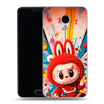 Пластиковый чехол на Meizu M3 с принтом Labubu Лабубу