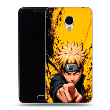 Пластиковый чехол на Meizu M3 с принтом Naruto Наруто