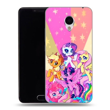 Пластиковый чехол на Meizu M3 с принтом My little pony Дружба чудо