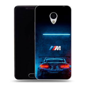 Пластиковый чехол на Meizu M3 с принтом BMW БМВ